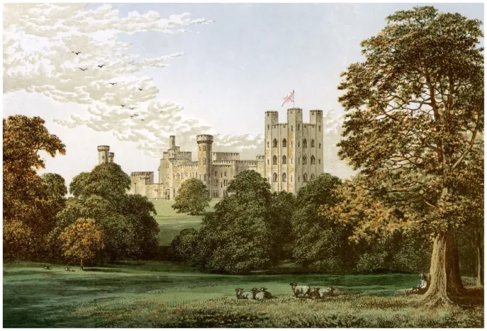 Framed Print : Penrhyn Castle, Caernarvonshire, Wales, home of Lord Penrhyn, c1880 Framed Print : Penrhyn Castle, Caernarvonshire, Wales, home of Lord Penrhyn, c1880