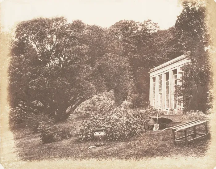 Framed Print : Penrice Garden, 1853-56. Creator: John Dillwyn Llewelyn Framed Print : Penrice Garden, 1853-56. Creator: John Dillwyn Llewelyn