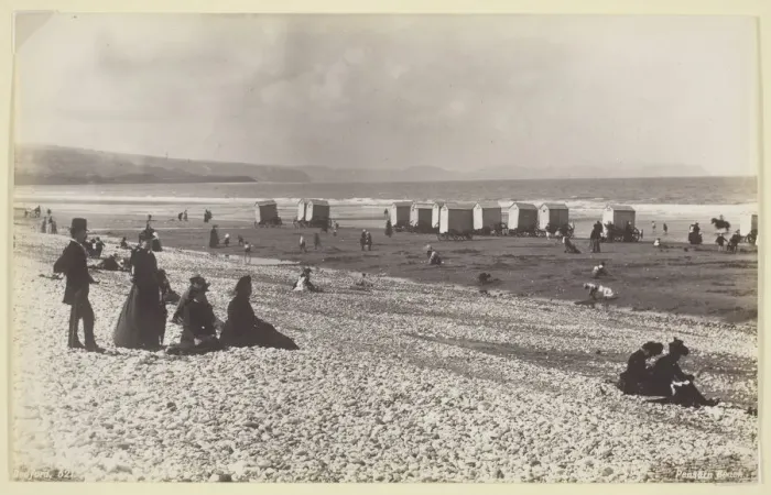 Framed Print : Pensarn Beach, 1860 / 94. Creator: Francis Bedford Framed Print : Pensarn Beach, 1860 / 94. Creator: Francis Bedford