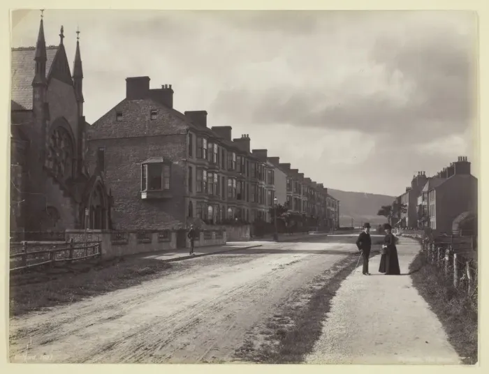 Framed Print : Pensarn, the Street, 1860 / 94. Creator: Francis Bedford Framed Print : Pensarn, the Street, 1860 / 94. Creator: Francis Bedford