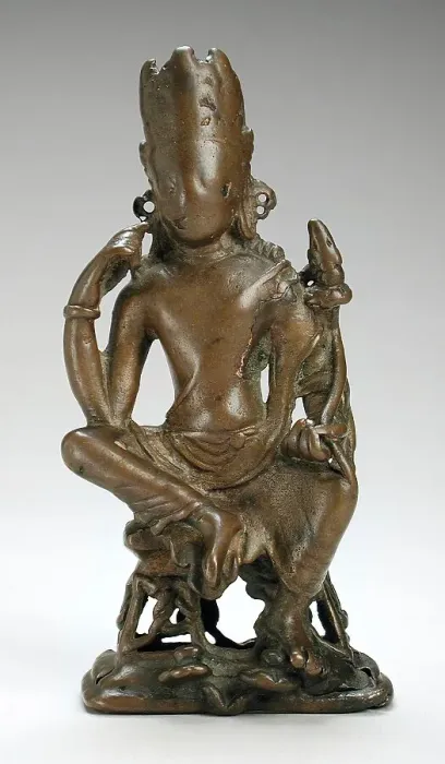 Framed Print : Pensive Bodhisattva, 5th century. Creator: Unknown Framed Print : Pensive Bodhisattva, 5th century. Creator: Unknown