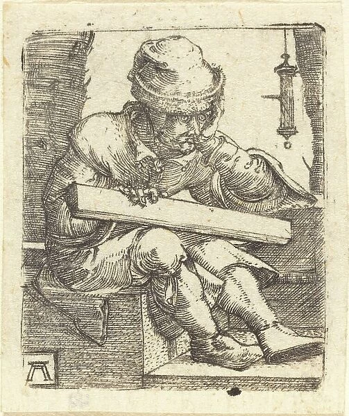 The Pensive Carpenter, c. 1520 / 1530. Creator: Albrecht Altdorfer