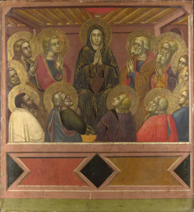 Framed Print : Pentecost, c. 1377. Artist: Barnaba da Modena (c. 1328 ? c. 1386) Framed Print : Pentecost, c. 1377. Artist: Barnaba da Modena (c. 1328 ? c. 1386)