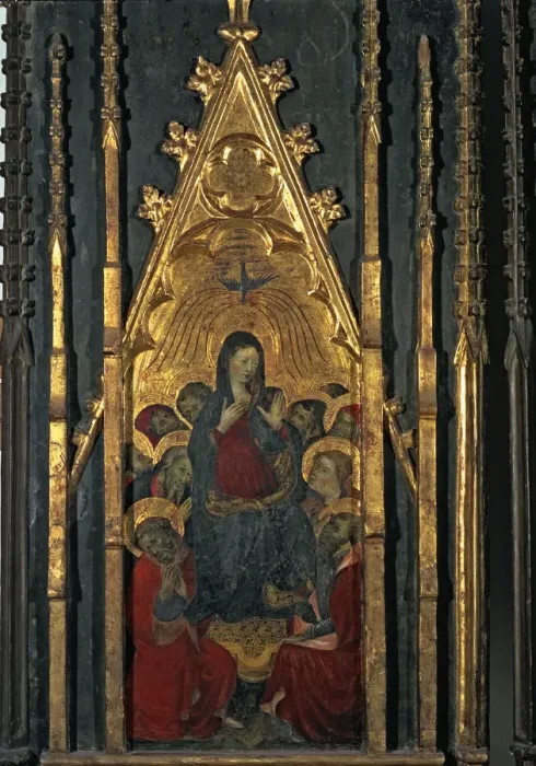 Framed Print : Pentecost, end of an altarpiece of unknown procedence Framed Print : Pentecost, end of an altarpiece of unknown procedence