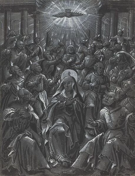 Pentecost [recto], c. 1600. Creator: Unknown