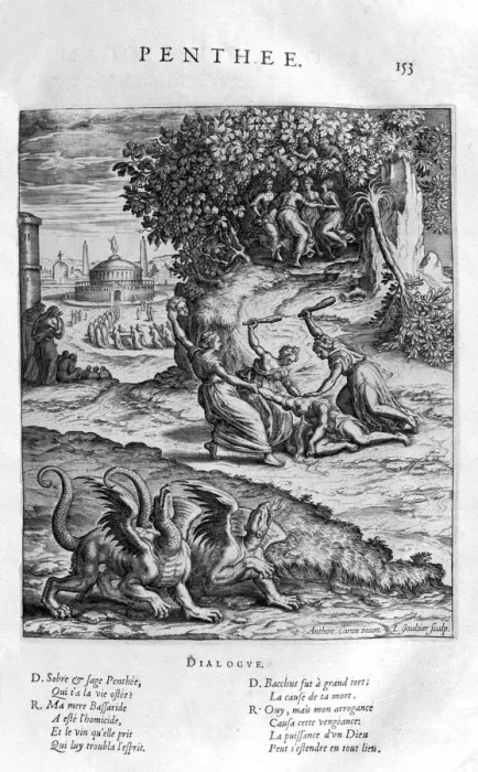 Framed Print : Pentheus, 1615. Artist: Leonard Gaultier Framed Print : Pentheus, 1615. Artist: Leonard Gaultier