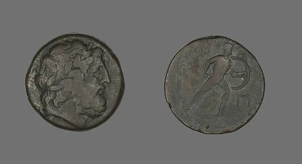 Pentokion (Coin) Depicting the God Zeus, after 210 BCE. Creator: Unknown