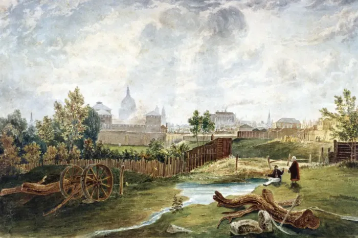 Framed Print : Pentonville, Islington, London, 1815. Artist: George Hollis Framed Print : Pentonville, Islington, London, 1815. Artist: George Hollis
