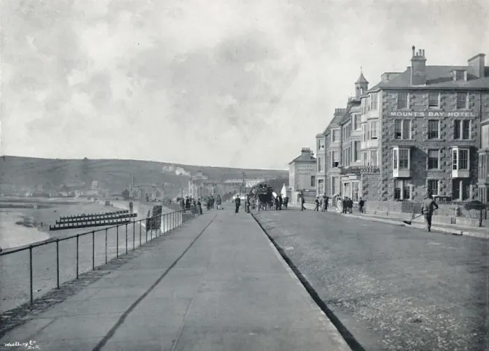 Framed Print : Penzance - The Esplanade, 1895 Framed Print : Penzance - The Esplanade, 1895