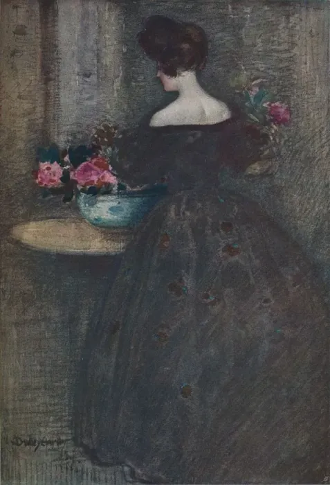 Framed Print : Peonies, c1887-1906, (1906). Creator: Dudley Hardy