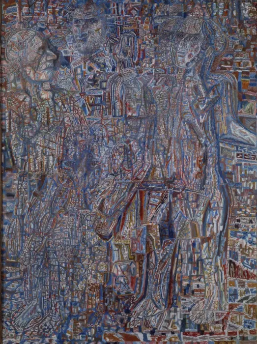 Framed Print : People, 1930. Artist: Filonov, Pavel Nikolayevich (1883-1941) Framed Print : People, 1930. Artist: Filonov, Pavel Nikolayevich (1883-1941)