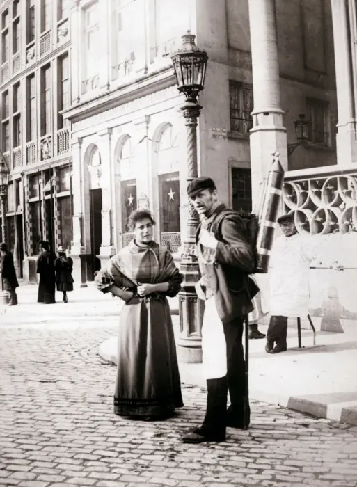 Framed Print : People of Brussels, 1898. Artist: James Batkin Framed Print : People of Brussels, 1898. Artist: James Batkin