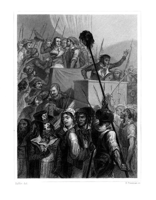 Framed Print : The People at the Convention, 20 May 1795, (1845). Artist:s Freeman Framed Print : The People at the Convention, 20 May 1795, (1845). Artist:s Freeman