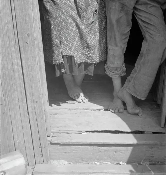 Framed Print : People living in miserable poverty, Elm Grove, Oklahoma County, Oklahoma, 1936. Creator: Dorothea Lange Framed Print : People living in miserable poverty, Elm Grove, Oklahoma County, Oklahoma, 1936. Creator: Dorothea Lange