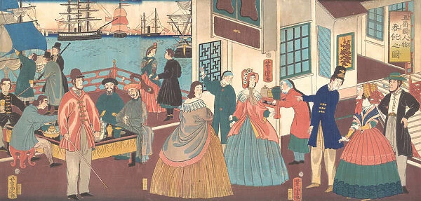 People of the Five Nations, 1861. Creator: Utagawa Yoshitora