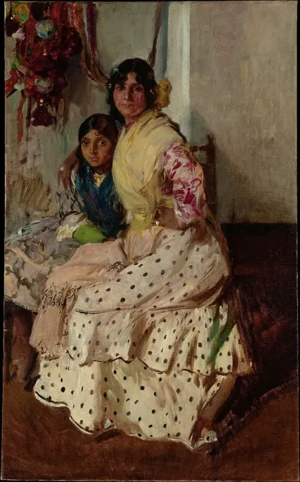 Framed Print : Pepilla and her Daughter, 1910. Creator: Joaquin Sorolla y Bastida Framed Print : Pepilla and her Daughter, 1910. Creator: Joaquin Sorolla y Bastida