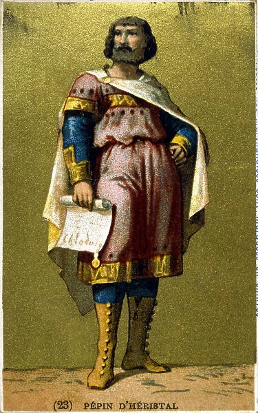Pepin d Heristal, Frankish ruler, 19th century