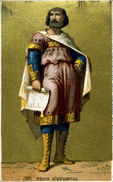 Framed Print : Pepin d Heristal, Frankish ruler, 19th century Framed Print : Pepin d Heristal, Frankish ruler, 19th century