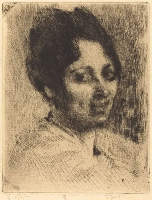 Framed Print : Peppina, 1919. Creator: Paul Albert Besnard Framed Print : Peppina, 1919. Creator: Paul Albert Besnard