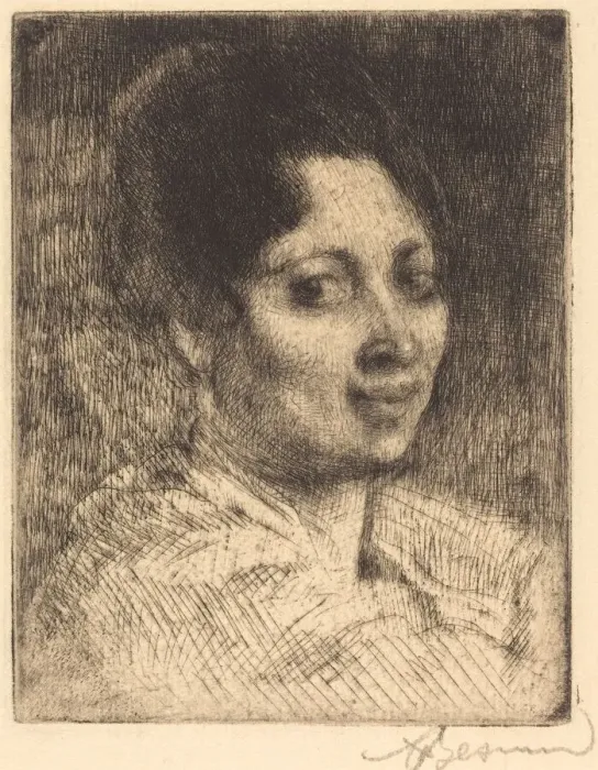 Framed Print : Peppina, 1919. Creator: Paul Albert Besnard Framed Print : Peppina, 1919. Creator: Paul Albert Besnard