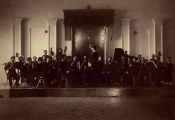 Performance of the First Krasnoyarsk Symphony Orchestra, conductor Sergey Mikhailovich..., 1888. Creator: Unknown