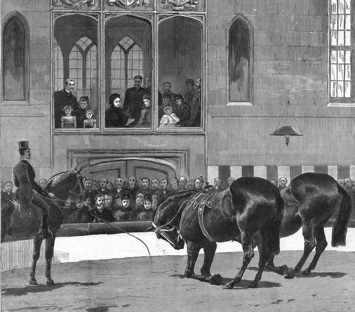 Framed Print : Performance by Hengler's Circus before the Queen at Windsor, 1886. Creator: Unknown Framed Print : Performance by Hengler's Circus before the Queen at Windsor, 1886. Creator: Unknown