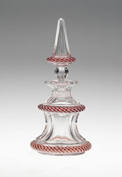 Perfume Bottle with Stopper, Luneville, Late 19th century