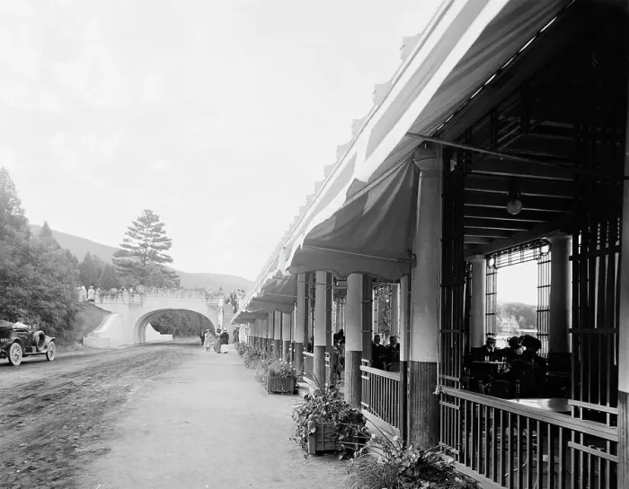Framed Print : The Pergola Casino, Fort William Henry Hotel, Lake George, N.Y. c.(between 1900 and 1920). Creator: Unknown Framed Print : The Pergola Casino, Fort William Henry Hotel, Lake George, N.Y. c.(between 1900 and 1920). Creator: Unknown