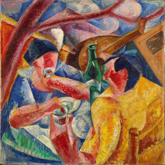 Framed Print : Under the Pergola at Naples, 1914. Creator: Boccioni; Umberto (1882-1916) Framed Print : Under the Pergola at Naples, 1914. Creator: Boccioni; Umberto (1882-1916)