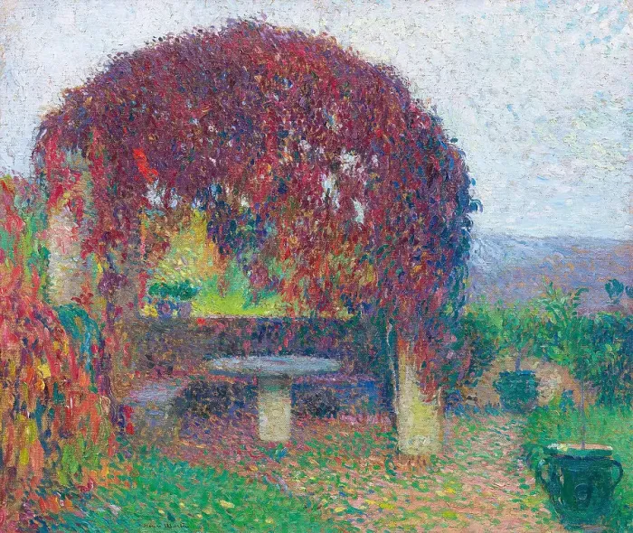 Framed Print : Pergola Nord-Ouest de Marquayrol en fin d'automne, ca 1910-1920. Creator: Martin, Henri (1860-1943) Framed Print : Pergola Nord-Ouest de Marquayrol en fin d'automne, ca 1910-1920. Creator: Martin, Henri (1860-1943)