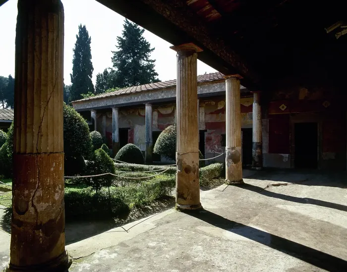 Framed Print : Peristyle of House of Venus, Pompeii, Campania, Italy, 1st century AD (2002). Creator: LTL Framed Print : Peristyle of House of Venus, Pompeii, Campania, Italy, 1st century AD (2002). Creator: LTL