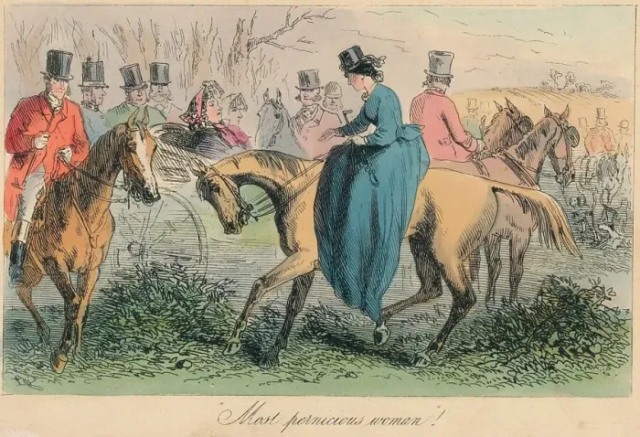 Framed Print : Most pernicious woman!, 1865. Artists: Hablot Knight Browne, John Leech Framed Print : Most pernicious woman!, 1865. Artists: Hablot Knight Browne, John Leech