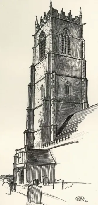 Framed Print : A Perpendicular Church Tower, Winterton, Norfolk, (1931). Artist: Charles Henry Bourne Quennell Framed Print : A Perpendicular Church Tower, Winterton, Norfolk, (1931). Artist: Charles Henry Bourne Quennell