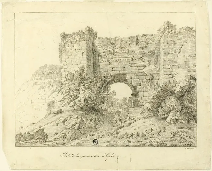 Framed Print : Persecution Portal, Ephesus, c.1820. Creator: Unknown