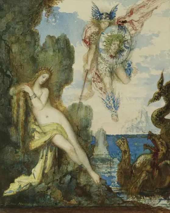 Framed Print : Perseus and Andromeda, 1882. Creator: Moreau, Gustave (1826-1898) Framed Print : Perseus and Andromeda, 1882. Creator: Moreau, Gustave (1826-1898)