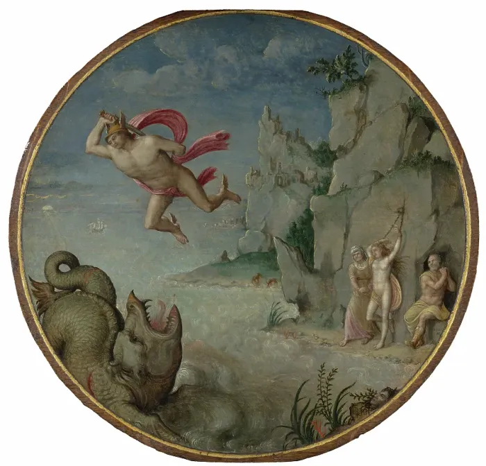 Framed Print : Perseus and Andromeda. Creator: Hans Keynooghe Framed Print : Perseus and Andromeda. Creator: Hans Keynooghe
