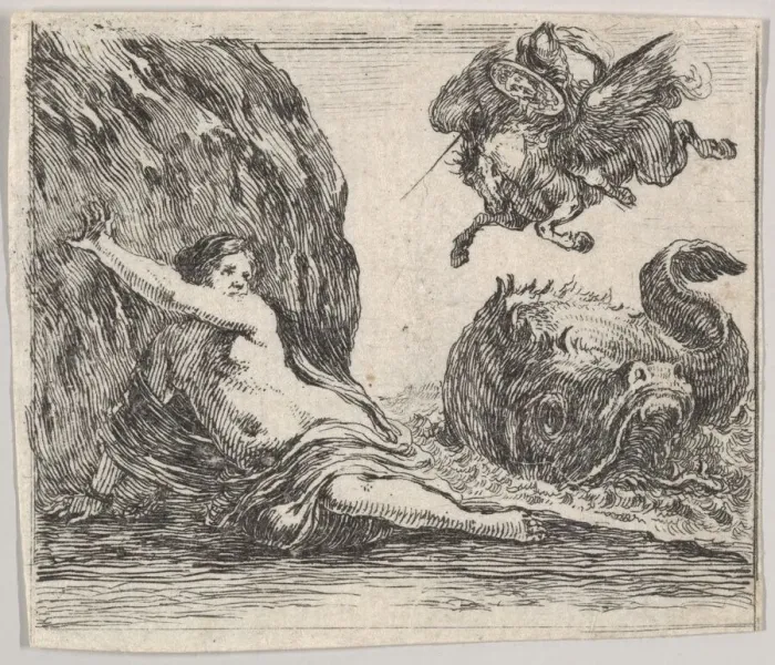 Framed Print : Perseus and Andromeda, from Game of Mythology (Jeu de la Mythologie), 1644 Framed Print : Perseus and Andromeda, from Game of Mythology (Jeu de la Mythologie), 1644