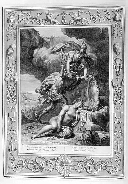 Perseus cuts off Medusas head, 1733. Artist: Bernard Picart