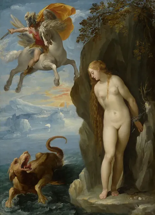 Framed Print : Perseus Rescuing Andromeda, 1594 / 95. Creator: Giuseppe Cesari Framed Print : Perseus Rescuing Andromeda, 1594 / 95. Creator: Giuseppe Cesari