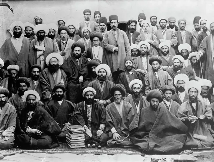 Framed Print : Persia - Mohmammedan priests, between c1910 and c1915. Creator: Bain News Service Framed Print : Persia - Mohmammedan priests, between c1910 and c1915. Creator: Bain News Service