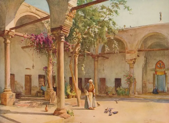 Framed Print : Persian Almshouses, c1905, (1912). Artist: Walter Frederick Roofe Tyndale Framed Print : Persian Almshouses, c1905, (1912). Artist: Walter Frederick Roofe Tyndale