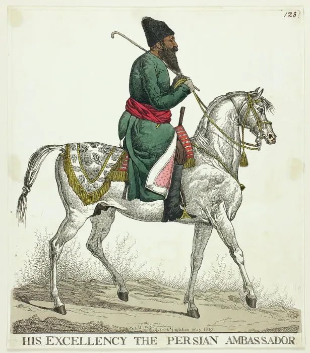 Framed Print : The Persian Ambassador, n.d. Creator: Richard Dighton Framed Print : The Persian Ambassador, n.d. Creator: Richard Dighton