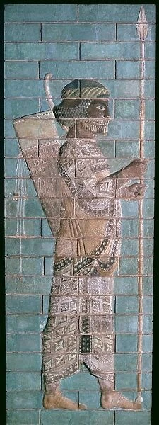 Persian enamelled brick archer, 6th century BC