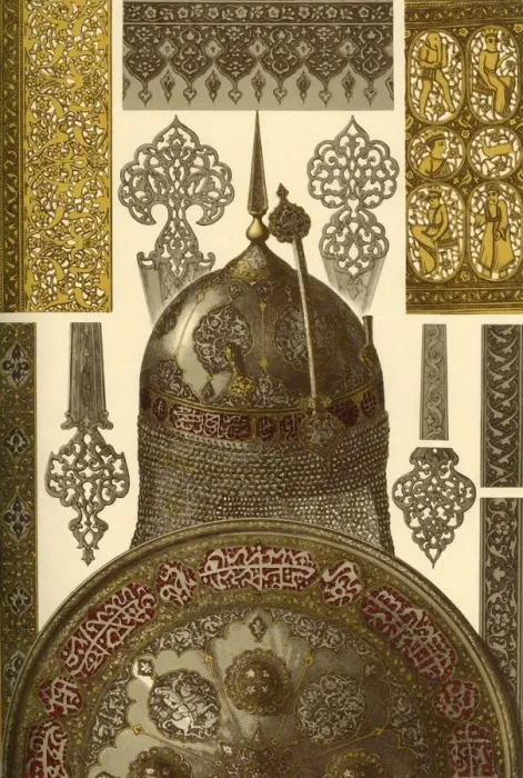 Framed Print : Persian metawork, (1898). Creator: Unknown Framed Print : Persian metawork, (1898). Creator: Unknown