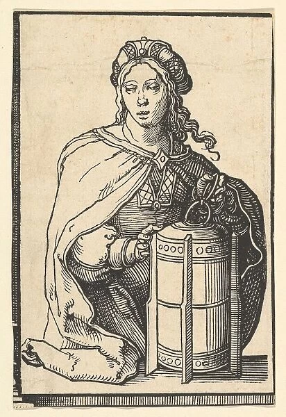 Persian Sibyl, from the series of Sibyls, ca. 1530. Creator: Lucas van Leyden