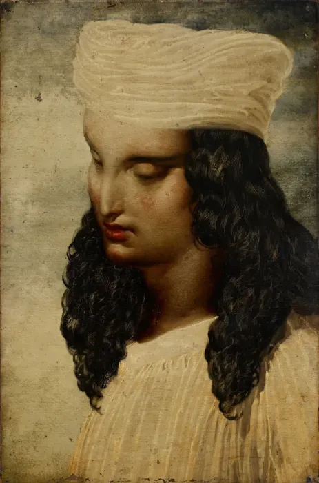 Framed Print : A Persian Youth, 1880. Creator: Dante Gabriel Rossetti Framed Print : A Persian Youth, 1880. Creator: Dante Gabriel Rossetti