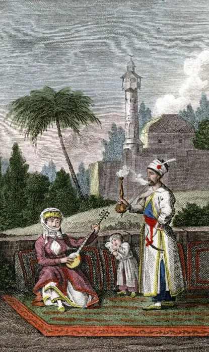 Framed Print : Persians, 1808. Artist: F Leopold