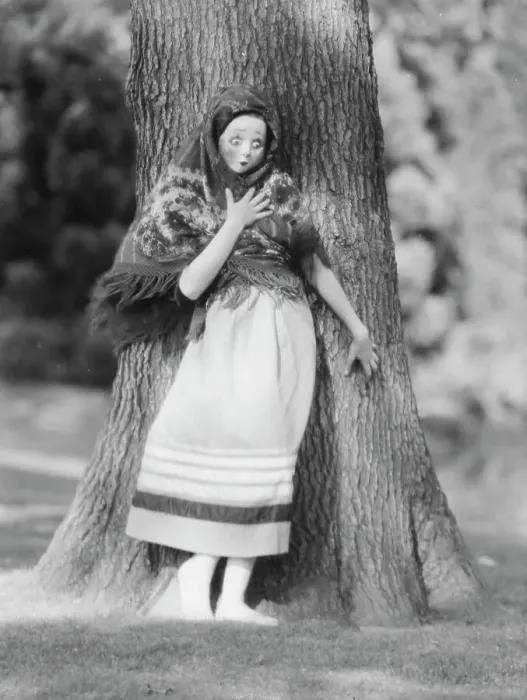 Framed Print : Person wearing a mask made by W.T. Benda, 1925 Sept. 20. Creator: Arnold Genthe