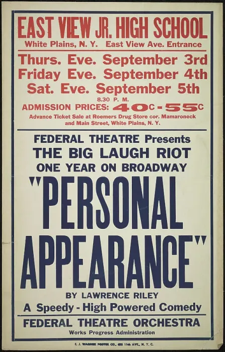 Framed Print : Personal Appearance, White Plains, NY, 1936. Creator: Unknown Framed Print : Personal Appearance, White Plains, NY, 1936. Creator: Unknown