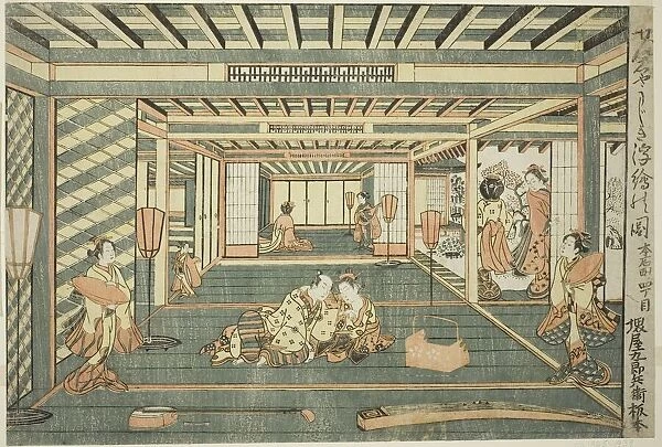 Perspective Picture of a Large Room (Senjojiki uki-e no zu), 1765
